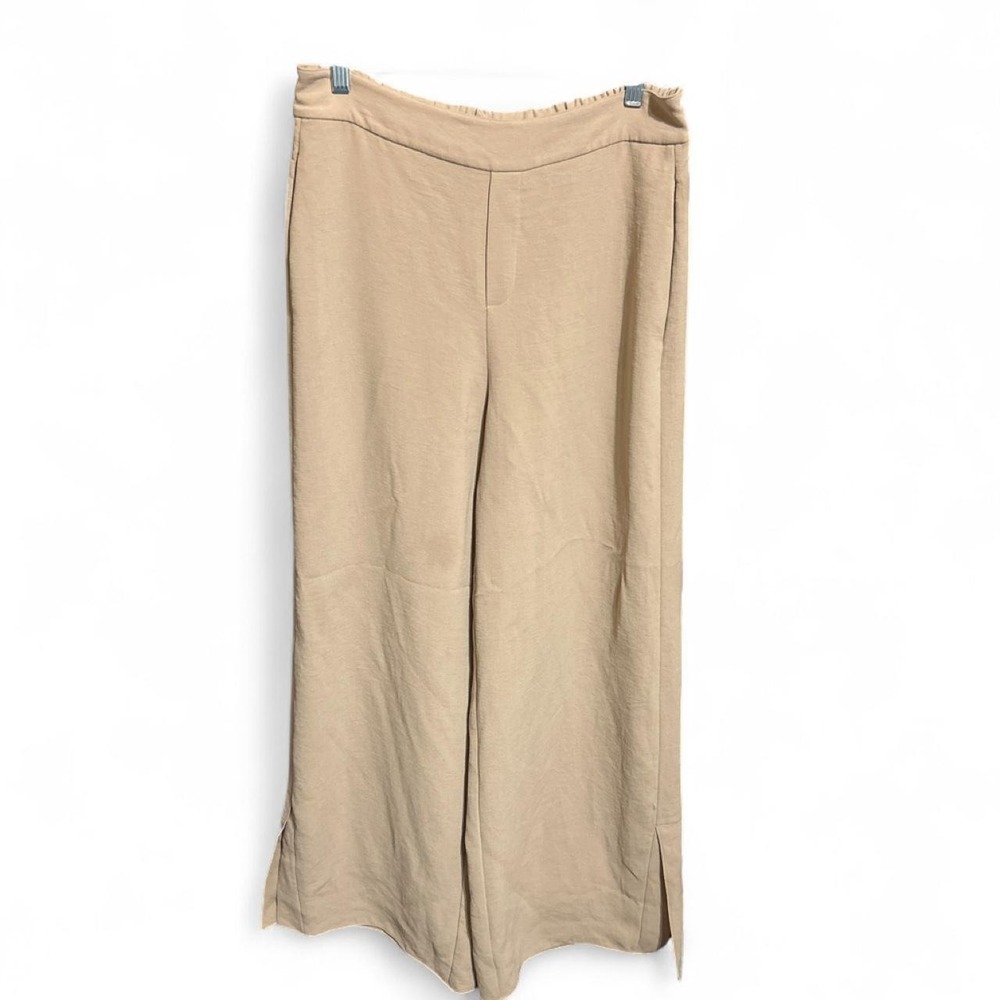 Theory wide-leg fluid trousers - M - Tan